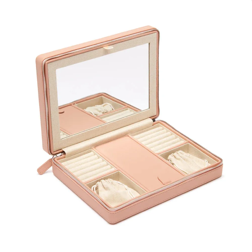 Travel Jewelry Case Large Blush