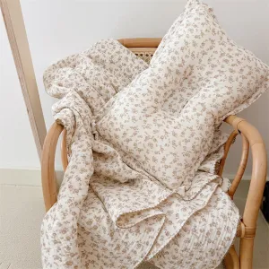 Vintage Floral Cotton Muslin Baby Blankets - Camellia