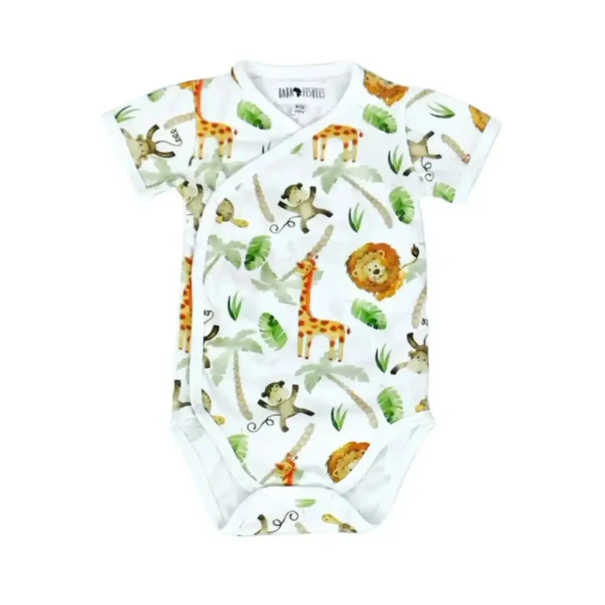 WRAP ONESIE - SS - SIMBA WATERCOLOUR